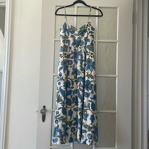 Printed midi dress. Size XS.